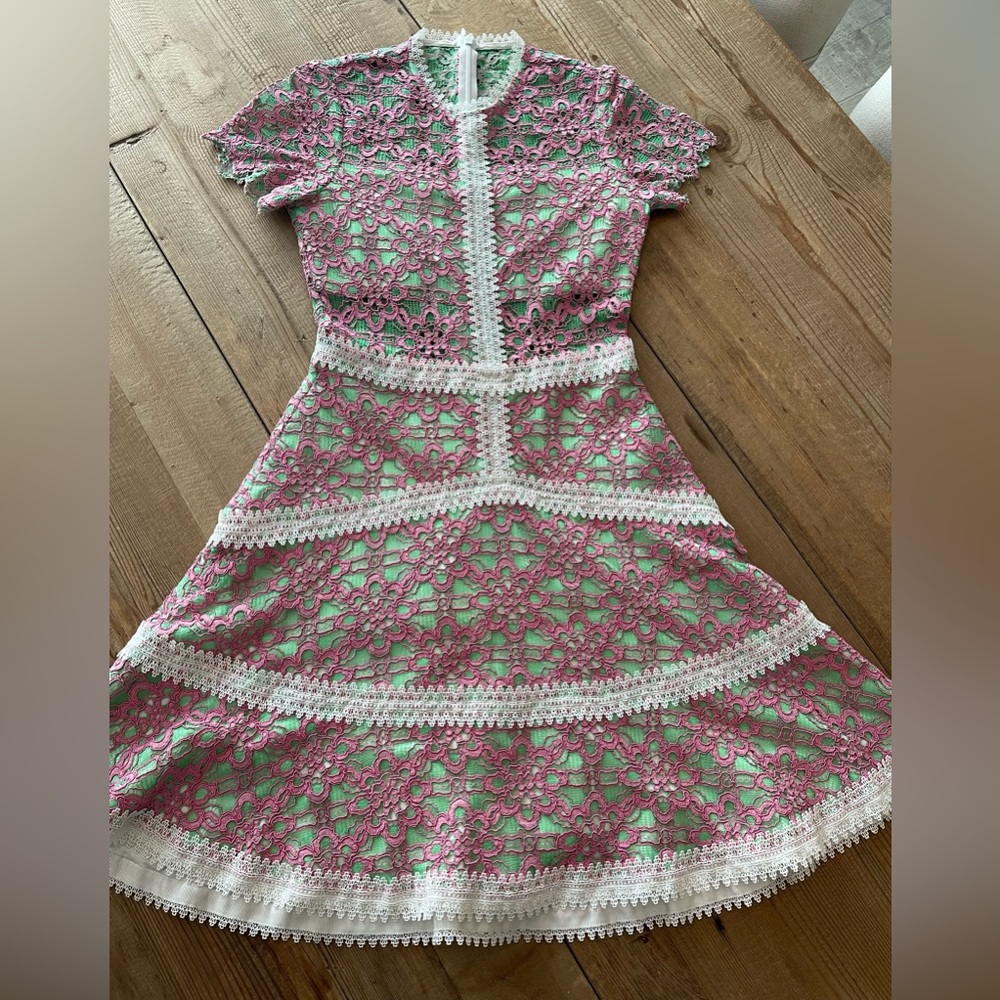 Alexis Pink Rustikan Dress, XS, EUC